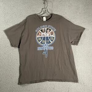 Golden State Warriors Shirt Mens Extra Large Gray Fantastic Four Steph Durrant